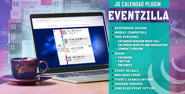 EventZilla - Event Calendar jQuery Plugin