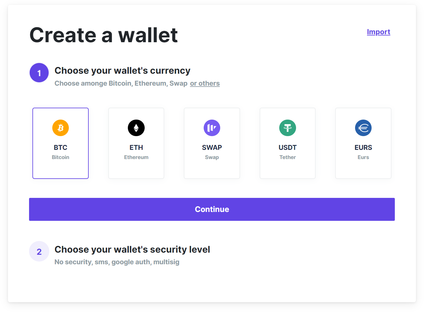 send ethereum to bitcoin wallet