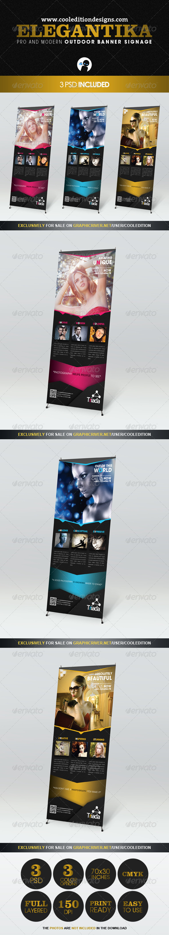 Elegantika - Pro & Modern Outdoor Banner Signage - Signage Print Templates