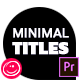 20 Clean Minimal Titles For Premiere Pro - VideoHive Item for Sale