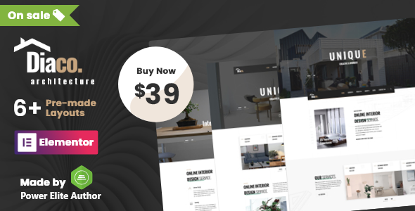 Diaco – Architecture & Interior Design Elementor WordPress Theme