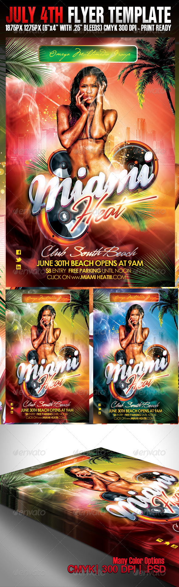 Summer Heat III Party - Events Flyers