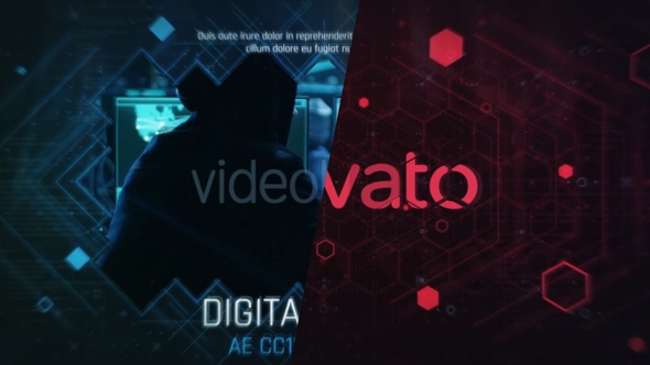 Advanced Sci-Fi Duo Promo Video Displays template preview