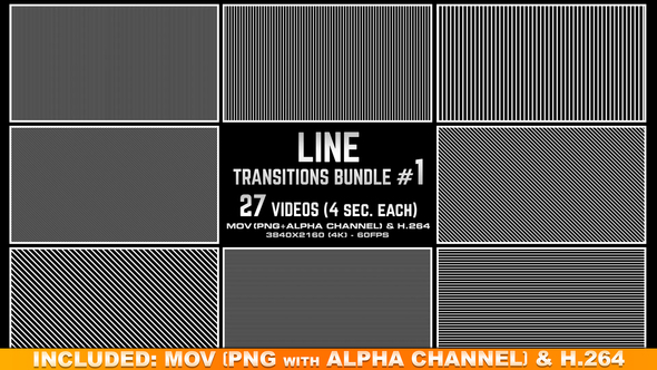 Line Transitions Bundle 1 - 4K alt