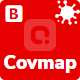 Covmap - Covid-19 Coronavirus Live Traker Vector Map