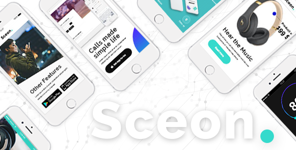 Sceon - App Landing Page & Startup Theme