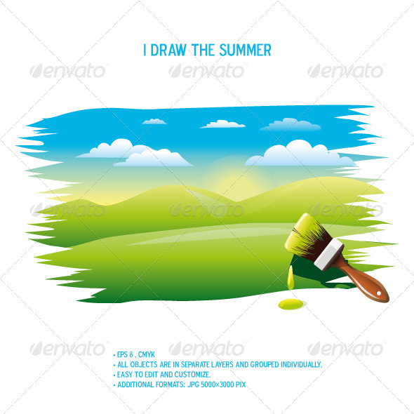 I draw the summer
