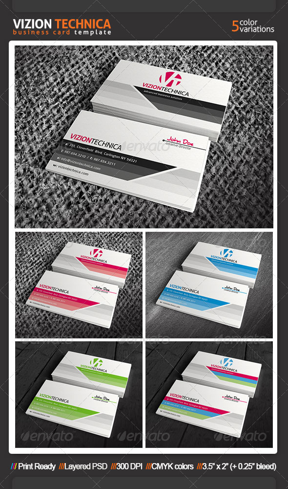 Modern Business Card Template - Corporate Business Cards
