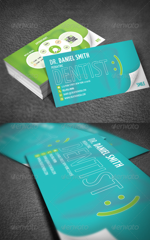 Dentist Business Card - Industry Specific Business Cards
