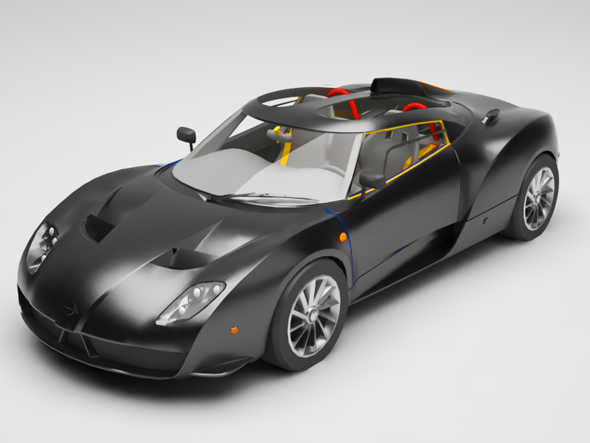 spyker C12 zagato - 3Docean 26498997