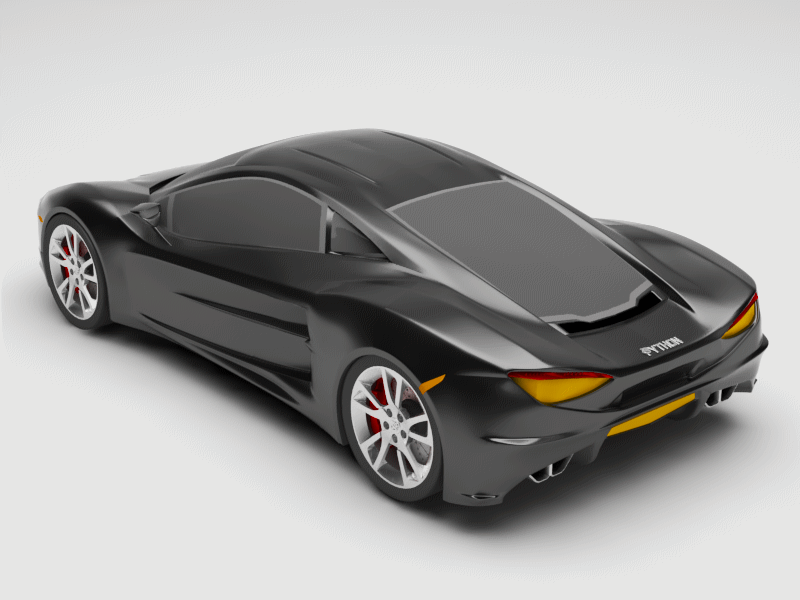 Python car by Elkhabaz | 3DOcean