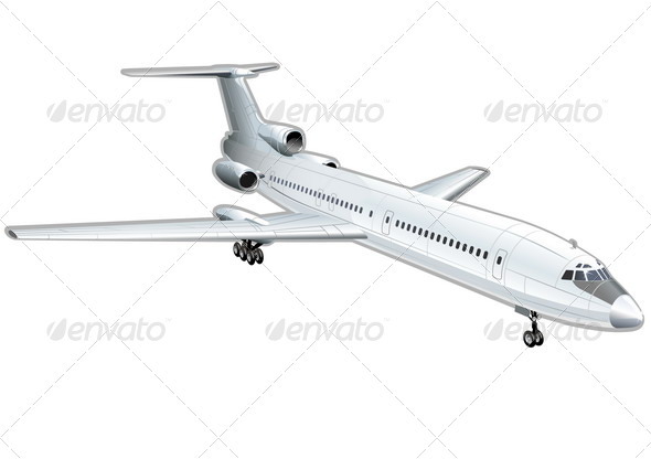 Passenger Jet - Man-made Objects Objects