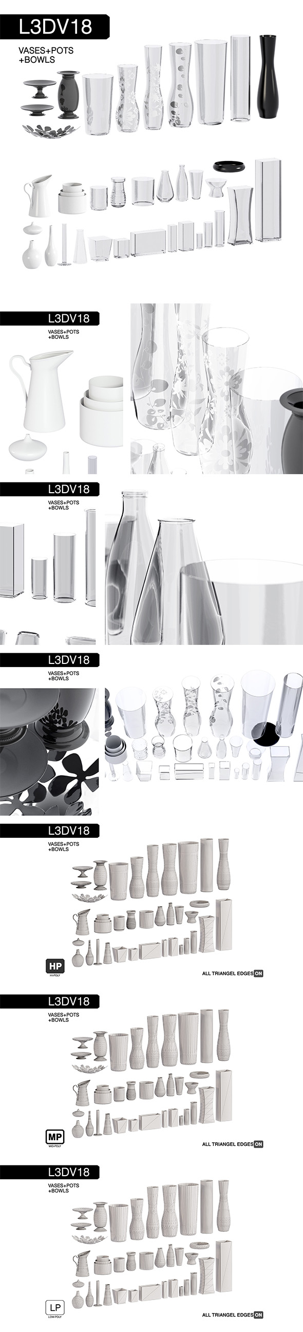L3DV18G01 - vases - 3Docean 25356860
