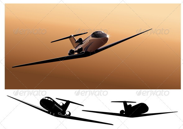 Business-Jet - Travel Conceptual