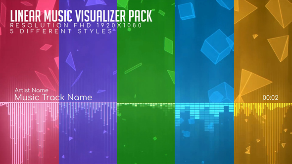 Linear Music Visualizer Pack