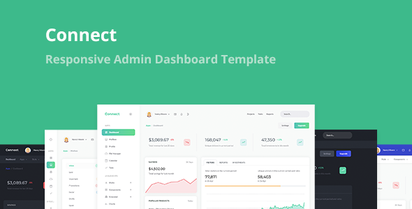 Connect - Responsive Admin Dashboard Template