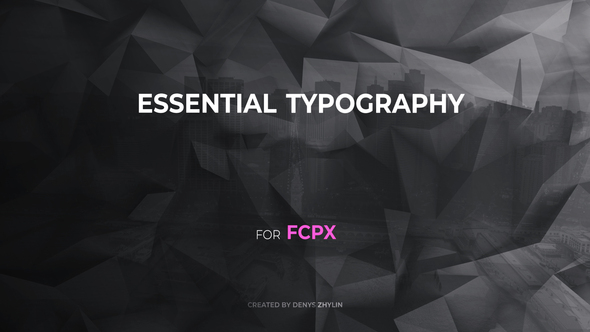 Essential Typography for FCPX