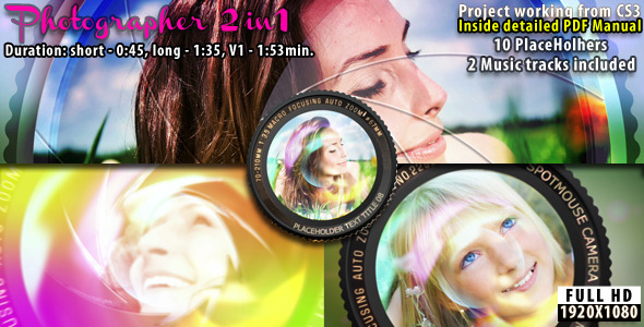 Photographer 2-in-1 Photo - VideoHive 2430526