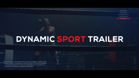 Dynamic Sport Trailer - VideoHive 26507957