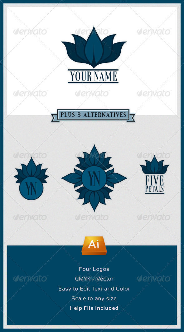Multipurpose Petals Logo - Nature Logo Templates