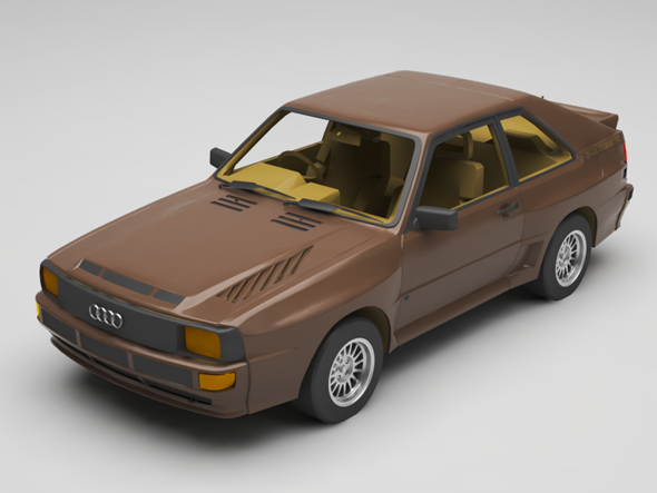 Audi quattro - 3Docean 26510530