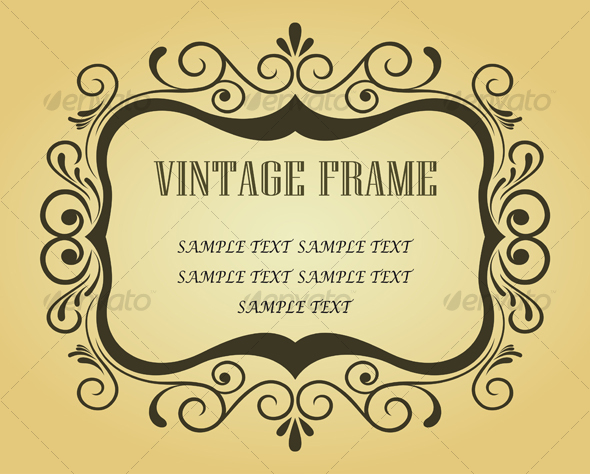 Floral frame - Decorative Vectors