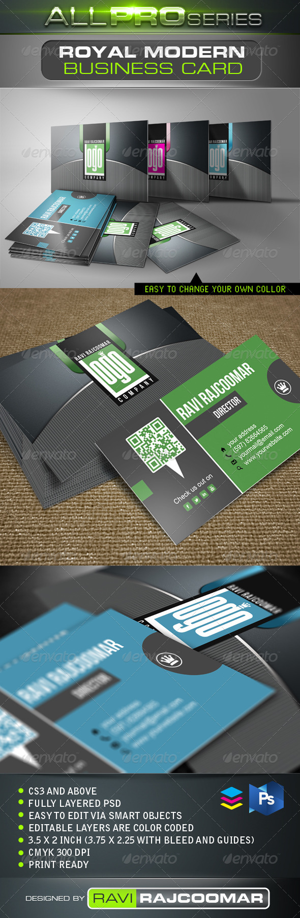 Royal Modern Business Card - Creative Business Cards