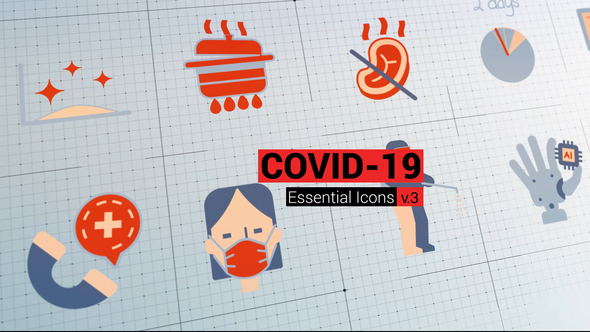 Animated Coronavirus Icons / Covid-19