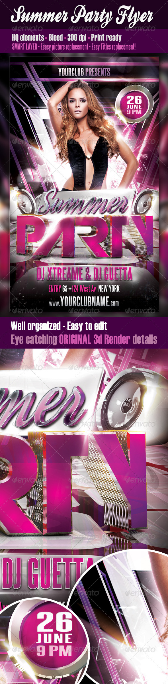 Summer Party Flyer - Clubs & Parties Events
