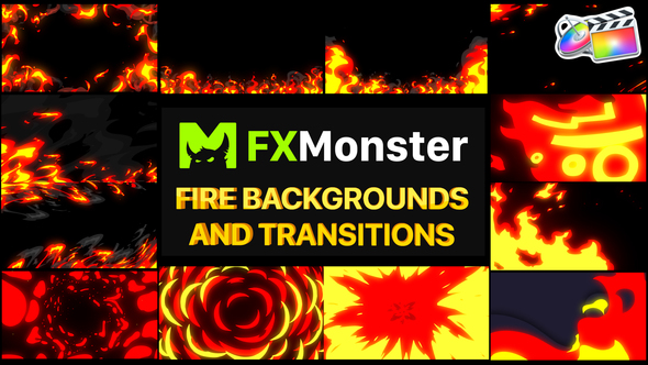Fire Backgrounds And Transitions | FCPX