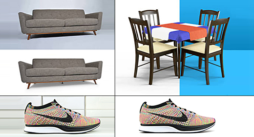 background removal and create natural shadow