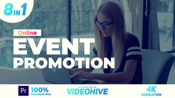 Online Event Promo Premiere Pro template preview