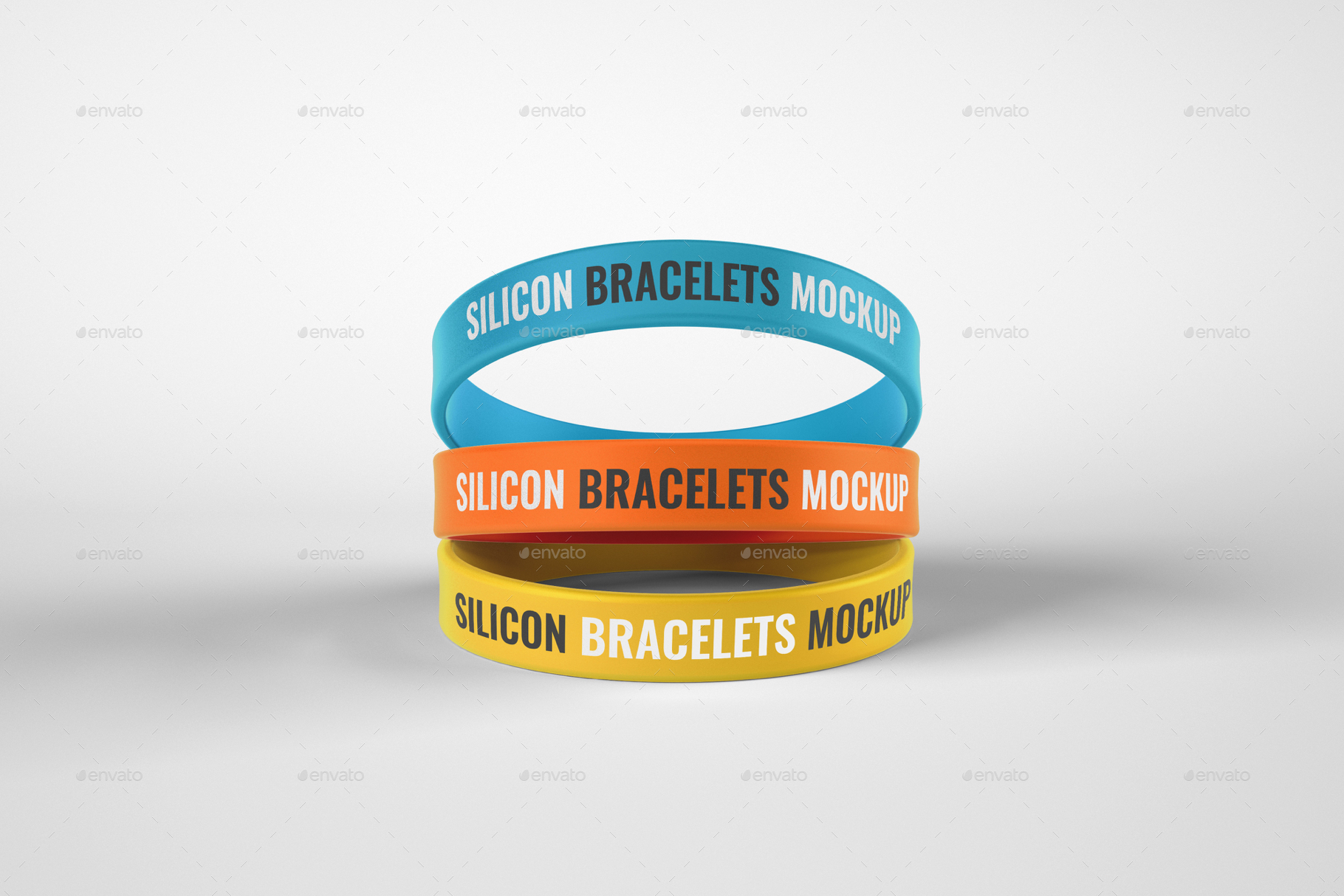 Download Silicone Rubber Bracelet Mockup Set by deeplabstudio ...