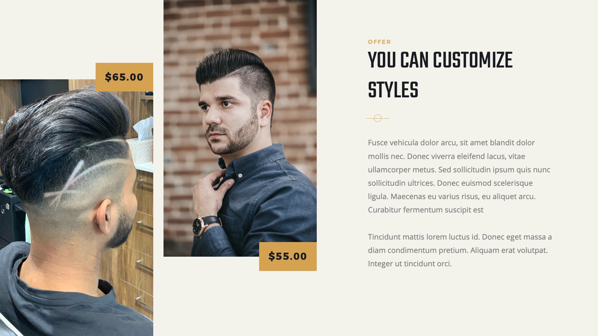 GIBSON & Shaving Powerpoint Template, Presentation Templates