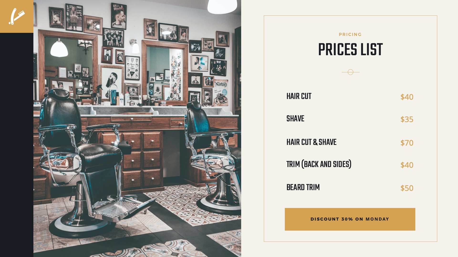GIBSON & Shaving Google Slides Template, Presentation