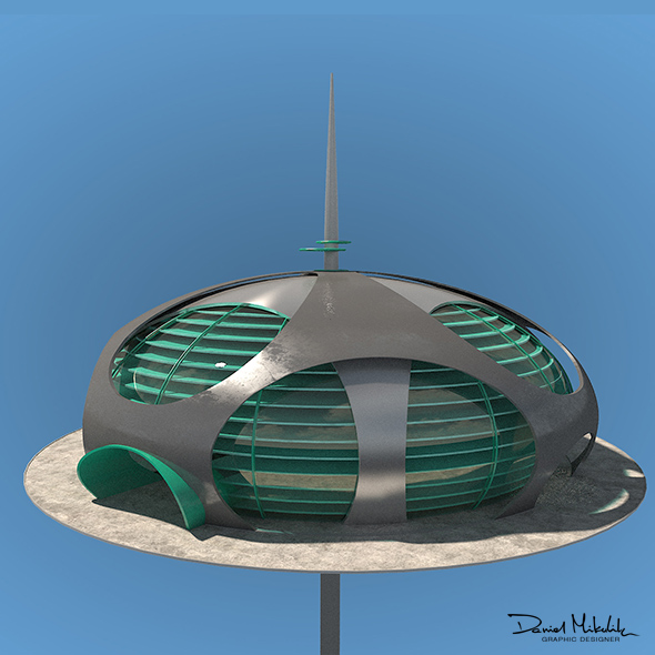 Futuristic Architecture Skyscraper - 3Docean 26528066