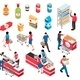 Isometric Supermarket Icon Set, Vectors | GraphicRiver