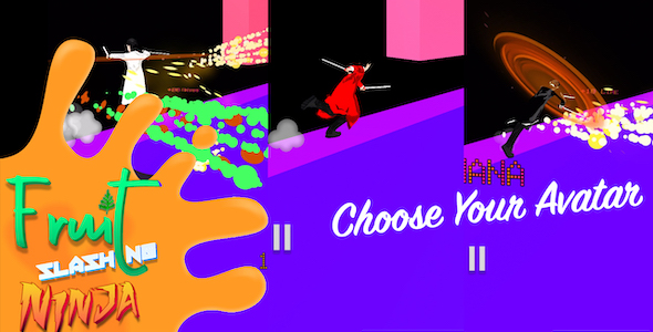 Fruit Slashing Ninja (Unity 2019.7 Hyper Casual, IOS, Android, Mac OS, Apple TV, Android TV)