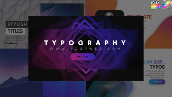 Typography Modern Pack, Apple Motion Templates | VideoHive