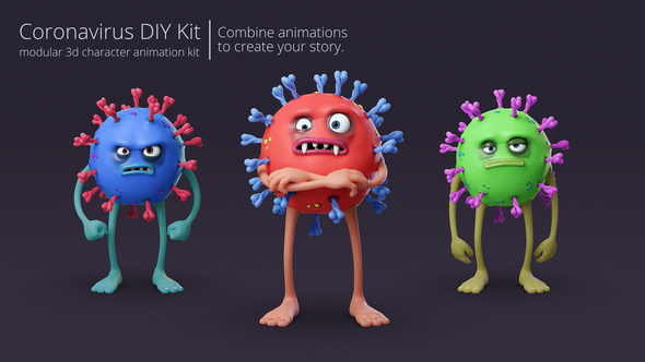 Coronavirus Character Animation - VideoHive 26534212