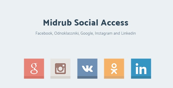 Midrub Social Access – Instagram, Odnoklassniki, VK, Linkedin and Google Access