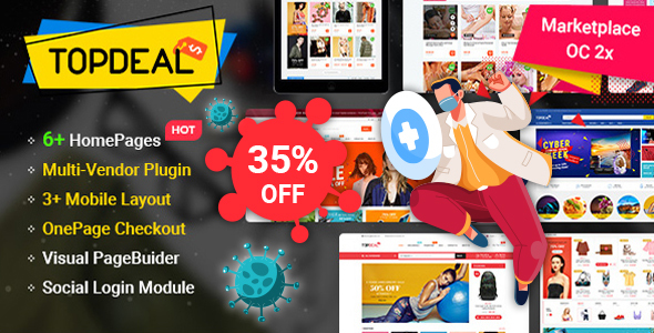 TopDeal - MarketPlace | Multi Vendor Responsive OpenCart 3 & 2.3 Theme ...