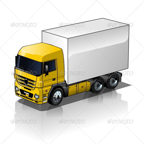 Cargo Truck - Man-made Objects Objects
