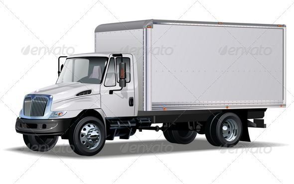 Delivery / Cargo Truck - Man-made Objects Objects