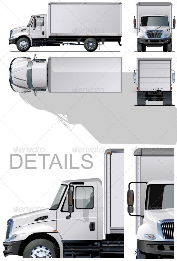 Delivery / Cargo Truck - Man-made Objects Objects