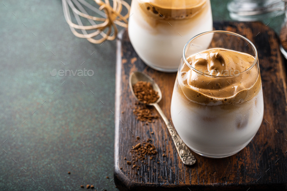 coffee in glass cup