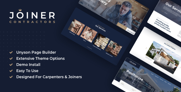 Joiner – Carpentry & Joinery WordPress Theme