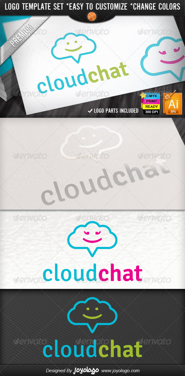 Social Media Application Chat Cloud Internet Logo - Symbols Logo Templates