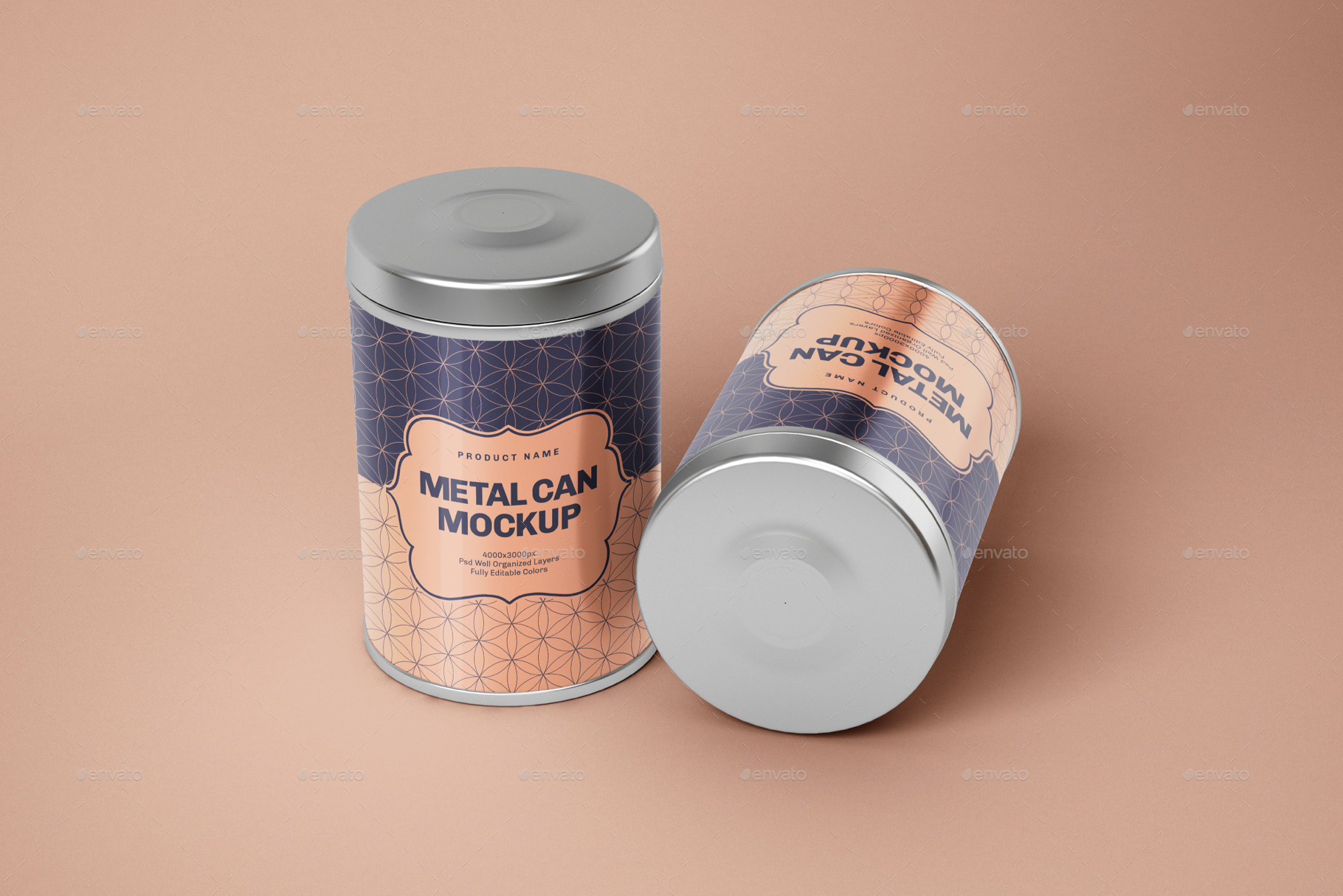Download Glossy Round Tin Can Box Mockup Set By Deeplabstudio Graphicriver