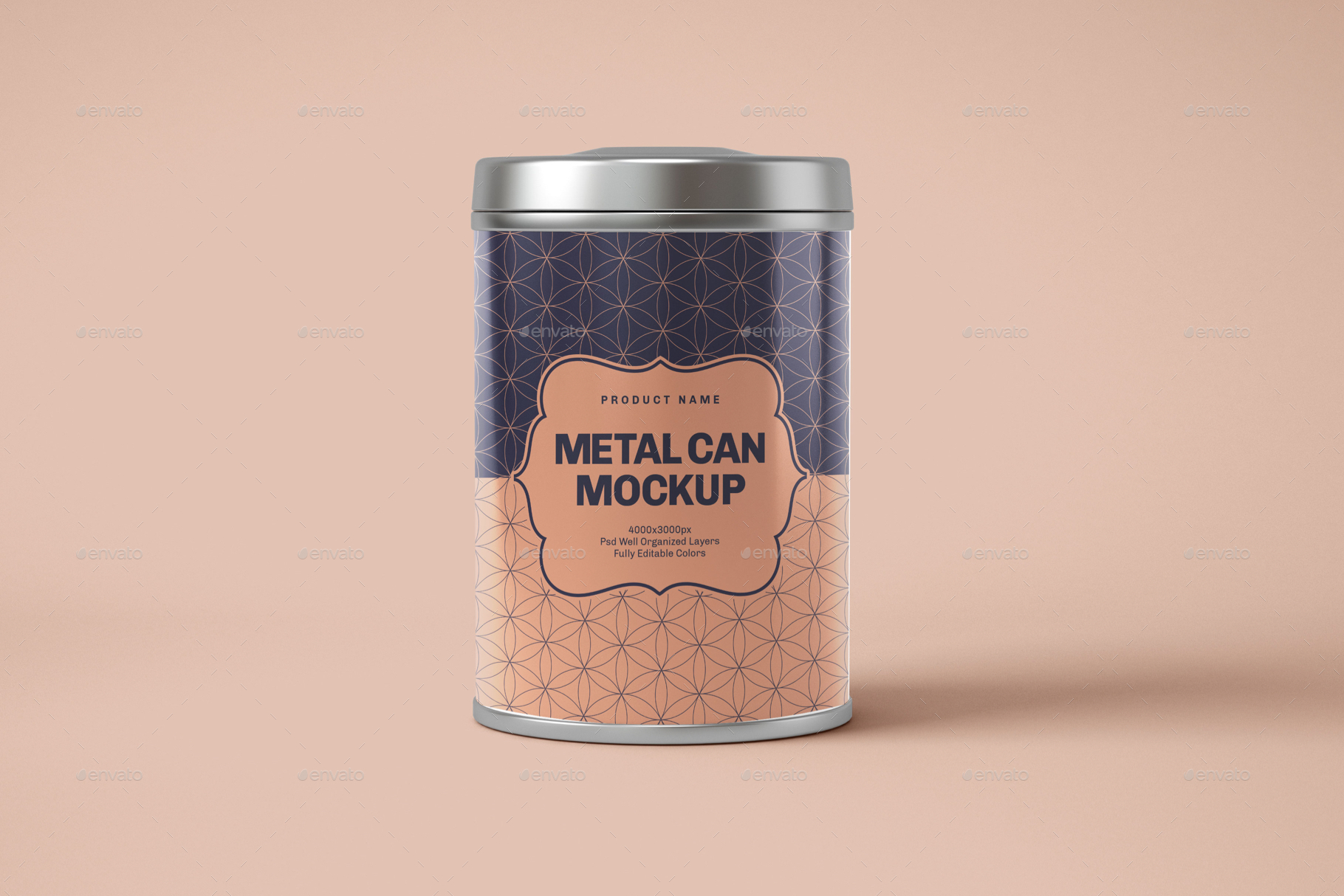 Download Glossy Round Tin Can Box Mockup Set By Deeplabstudio Graphicriver